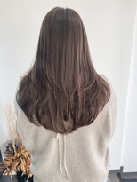 リリ バイ クローバー(lili by CLOVER)&nbsp;ニュアンスカラー/アッシュオリーブ/レイヤーロング