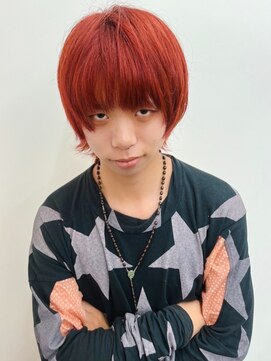 ビューティービースト 新宿店(beauty:beast) メンズウルフ×デザインカラー×顔周りカット