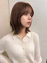 ガーランドギンザ(Garland Ginza)&nbsp;ミディアムレイヤー　くびれヘア　メルティカラー　小顔カット