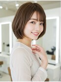 美髪/ワイドバング/レイヤーカット/くすみベージュ/新小岩駅