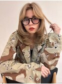 ミディアム フェイスレイヤー ハニーブロンド