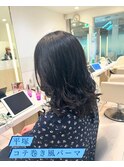 コテ巻き風パーマ