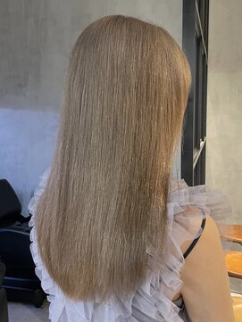 エリマ 調布(elima) 調布透け感カラーダブルカラーミルクティーベージュ