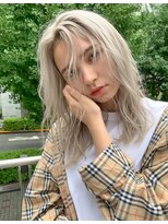 ヘアサロンエム 渋谷店(HAIR SALON M)&nbsp;ベージュミルクティーグレージュハイトーンケアブリーチレイヤー