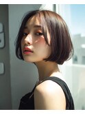 ショートボブ/ストレートボブ/前下がりボブ髪質改善20代30代40代