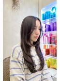 ロングレイヤーカット/縮毛矯正/髪質改善/元住吉駅