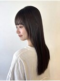 髪質改善/ダークブラウン/セミロングレイヤー/20代30代40代