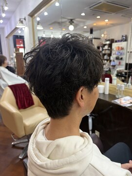シャンプーボーイアネックス(SHAMPOO BOY Annex) シャドウパーマ メンズショート 佐世保