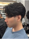 センターパート/フェザーパーマ/カルマパーマ/men's