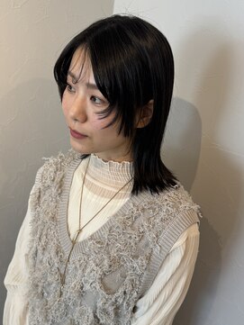 アメイロ(ame/iro) ミディアムヘア顔周りアクセントレイヤー
