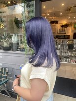ベラアンドヘア(BELLA&HAIR) 透けるネイビー×レイヤーカット