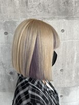 トリコ(torico)&nbsp;ミルクティーベージュ×ラベンダーインナーボブ♪♪