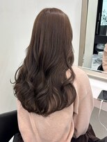 Valone Tokyo レイヤーカット/韓国ヘア/髪質改善【12/1NEW OPEN（予定）】&nbsp;ba13078_ブリーチ無しダブルカラーヘーゼルブラウン韓国風波巻き