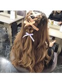 ハーフアップ（ヘアセット）