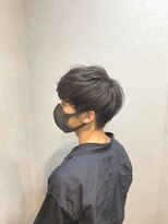 ウェッジ プレミアムヘアーサロン(WEDGE)&nbsp;greige × silver black マッシュショート