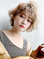 アルバム 銀座(ALBUM GINZA)&nbsp;カジュアルウェーブ_オリーブカラーハイライトカラー_87496