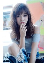 リアン(Lien)&nbsp;Lien☆小顔せみウェットウェーブパーマ×ダークブラウン　立川