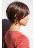 ショートカット×ひし形ショートボブ×前髪あり20代30代40代 s03
