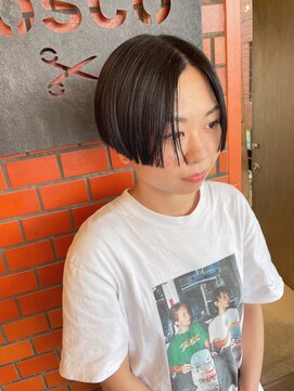 ボスコ 下北沢店(bosco) ブルーブラックハンサムショート　≪saya≫