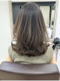 ☆Owll☆30代40代くびれヘア外ハネレイヤーボブベージュカラー