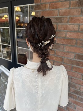 トータルビューティ ジェム バイ ヘアタイム(TOTAL BEAUTY gem by HAIR TIME) お呼ばれヘアセット 編みおろし