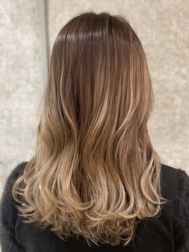 ミリィバイアヤラ 船橋店(MIRYI by ayala) バレイヤージュカラー/シャドウルーツ/ミルクティーベージュ