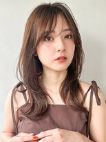 キリ 表参道(kyli) ピンクベージュ美髪インナーグレージュボブウルフ愛され前髪