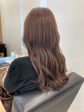  リュクスバトーバイトリコ 船橋南口店(Luxe BATEAU by tricot) ピンクベージュ重ためレイヤー/20代30代40代