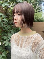 アンバー 池袋(amber)&nbsp;切りっぱなしボブ/美髪/ピンクブラウン[池袋駅]