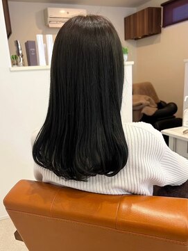 ルポン(Lepont) 蒲郡ヘアカラー/オリーブアッシュ/暗髪/透明感カラー/髪質改善