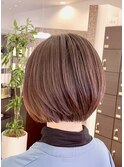 美髪矯正ショートボブ