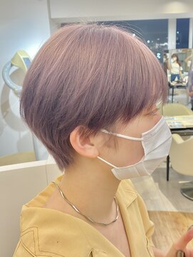 サロンドジョー(salon de joe) ケアブリーチダブルカラーインナーカラーショートボブレイヤー