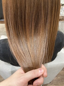 ユーリカ リチェルコ 四天王寺前夕陽ケ丘店 ブラウンベージュ/髪質改善トリートメント