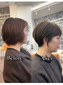 ショートヘア/大人ショート/ショートボブ/40代ヘアスタイル
