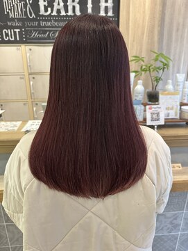 アース 三軒茶屋店(HAIR&MAKE EARTH) 三軒茶屋_レディース_ロング_ピンクバイオレット_艶カラー