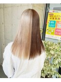 ツートーンカラーハイトーン艶髪