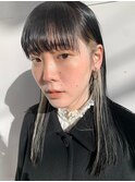 インナーカラー　ホワイトインナー　ホワイトブロンド