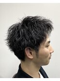 ショート×ツイストパーマ