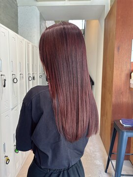 ヒカリス ヘアー 相川店(HIKARIS hair) 暖色カラー/レッド系/ロング/ブリーチなし/