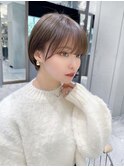 ショート ボブ インナーカラー 韓国風5723