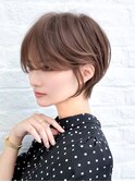 刈り上げショート　韓国風巻き　小顔ショート