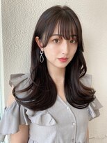 ラルユー 金山(LallYou)&nbsp;暗髪でも出せるこなれ感フェイスレイヤー×ナチュラルセミロング