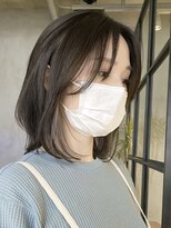 エリマ 横浜西口(elima)&nbsp;横浜西口イルミナカラーレイヤーボブアッシュベージュ40代