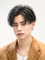 オーシャントーキョー 仙台(OCEAN TOKYO)&nbsp;センターパートルーズツイストスパイラルショート黒髪パーマ