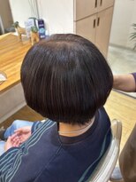 GLASSY HAIR【グラッシーヘアー】 ショートカット+白髪ケアカラー