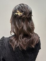 シーク 八王子(CHIC)&nbsp;結婚式ヘアセット ハーフアップアレンジ【八王子】