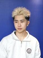 ボブ 小松(BOB) 10代20代ホワイトブロンドメンズショートスパイキーショート