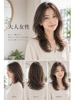 バグズ(Baguz) 大人女性上品艶カラー美髪レイヤースタイル