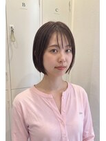 トレ(tre.)&nbsp;小顔叶う束感前髪ダークボブ