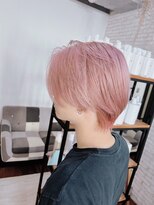 ミミ ブランシェ(Mimi Branche)&nbsp;メンズセンターパートウルフセンターパートニュアンスパーマ襟足